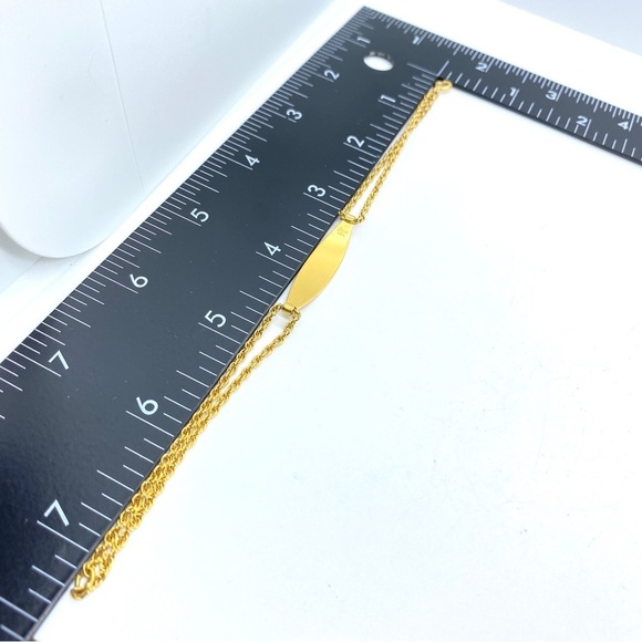 SPEIDEL Vintage ID Double Chain Bracelet Goldtone "Holly" Engraved - Picture 7 of 9